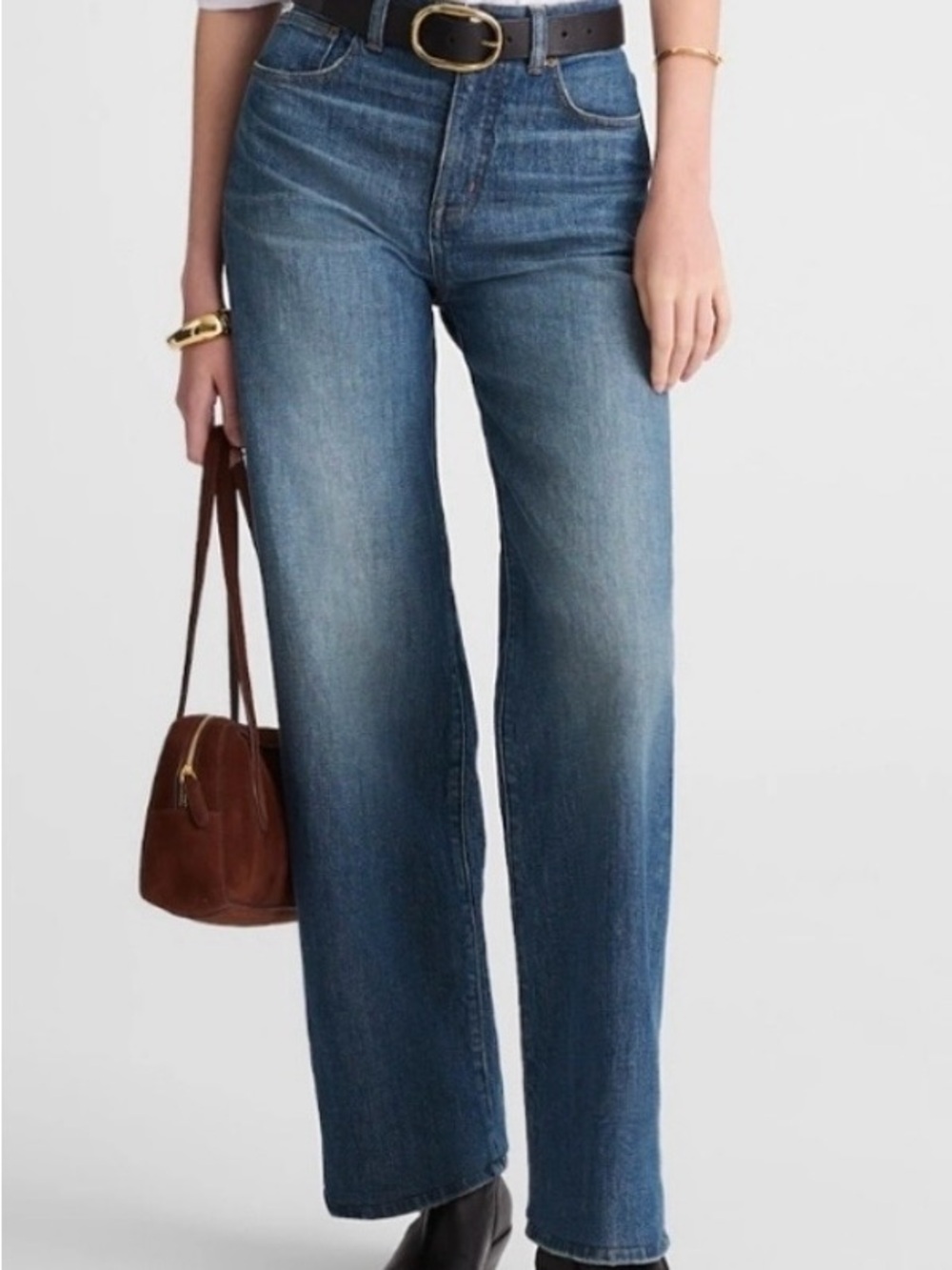 Madewell The Perfect Vintage wide leg jeans in harvey wash